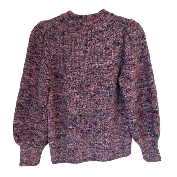 Madewell Space-Dyed Eaton Puff-Sleeve Pullover Sweater- Size Small - Picture 7 of 12